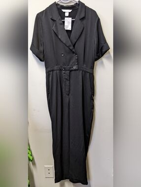 H&M Black Short Sleeve Women's Jumpsuit - New With Tags